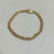 Pulseira grumet dupla ouro18k ocada | 6g 4mm - comprar online