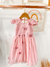 Vestido Infantil Rose Damas e Aplique Borboletas