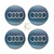 Emblema Audi Cinza