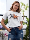 Camiseta 3 Cavalos Country Tshirt Horses Texas Camisa Blusa Babylook Rodeio Peoa Feminina Camisa Estampada Cavalaria Cavalgada Fashion.3
