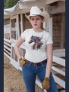 Camiseta Cavalo de Fogo Country Texas Blusa Camisa Cown Girl Peoa Horse Tshirt Babylook Rodeio Vaqueira