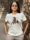 Camiseta Tshirt Babylook Cavalo Love Horse