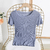 Camiseta de malha de seda manga curta na internet