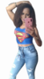 Cropped Personagem SuperGirl. - Nyny Modas roupas e acessórios