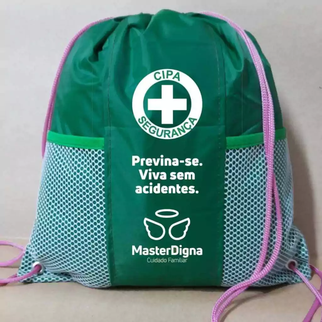 Brindes Personalizados para Treinamentos da CIPA: Mochilas com Logotipo da Empresa e da CIPA