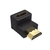 Adaptador De Vídeo HDMI 90º Macho Para HDMI Fêmea