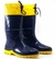 BOTA/GALOXA PVC COM FORRO CANO LONGO 38,0CM AZ/AM COM POLAINA