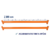 Par Longarina Porta Palete Tubo Aço 2,3m -2.400kg/par na internet