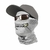 Rock Mask Traditional - Rock Fishing Wear - Fish Skull Cinza