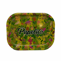 BANDEJA PEQUENA PAPELITO FLORA E FAUNA VERDE