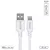 Cabo Lightning para iPhone (MFI) USB A 2.0, 50cm, Cor Branca - Modelo PUALB-05