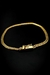 Pulseira Lacraia 3mm Com Fecho Lateral 3,0g Banhada A Ouro 18k