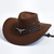 Camurça Chapéus de Cowboy artificiais, Chapéu Vintage Cowgirl - comprar online