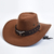 Camurça Chapéus de Cowboy artificiais, Chapéu Vintage Cowgirl