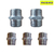 Niple Inox 304 Rosca NPT Decapado DN 3/4", kit com 5 peças