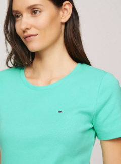 Remera Tommy Hilfiger Dama - Verde Ambitious - comprar online