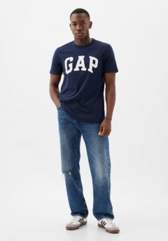 Remera GAP - Azul - Hombre c/logo - USA ORIGINAL 