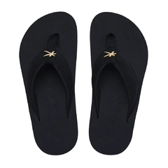 Chinelo Sandália Kenner Kivah Cushy Gold Preto