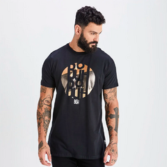 Camiseta Buh Slim Three Foil Preta - comprar online