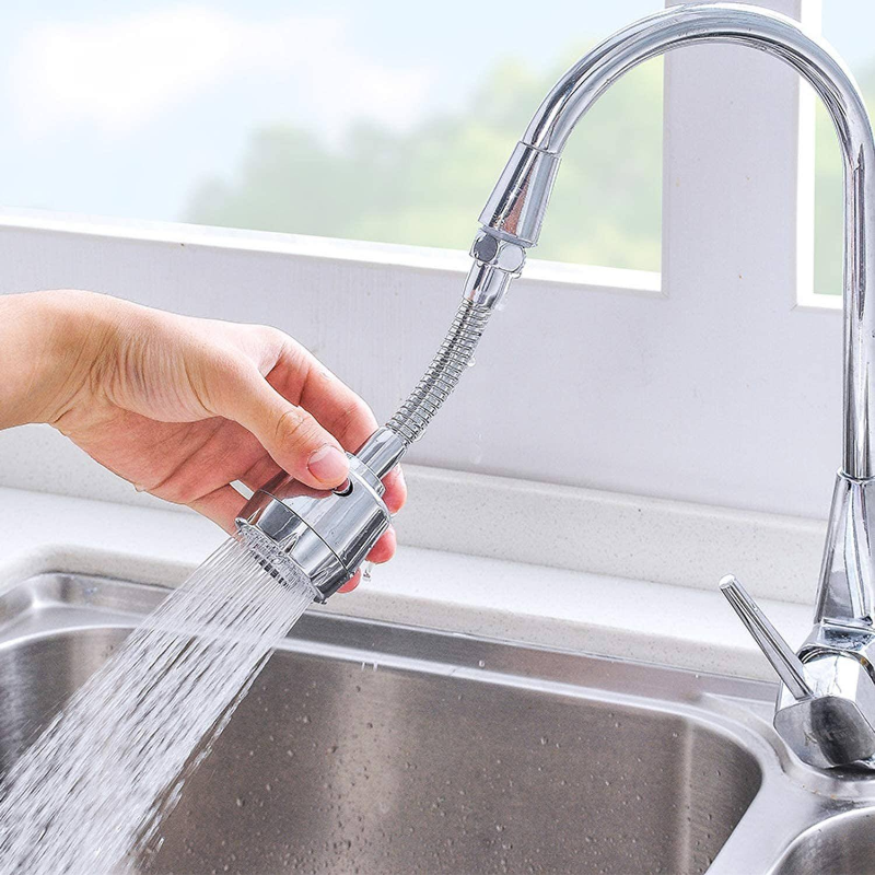 Ducha para canilla con adaptador multifuncion