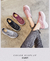 Imagem do Tênis sapatilha para mulheres, malha respirável, elegante para todos gostos cores roxo, cinza, rosa e preto.