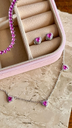 Conjunto Mine Coração Rosa