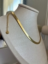 Choker Fita laminada 5mm - Dourado