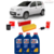 KIT TROCA DE OLEO 15W40 E FILTROS F3 FIAT. NOVO UNO 1.4 8V FIRE FLEX 2011/2016