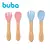 Kit Talher Silicone e Bambu Introdução Alimentar Refeição Frutinha Papinha - Buba