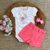 Conjunto Body Bordado e Shorts de Linho - Anjos Baby