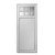 Puerta de aluminio blanco Linea Herrero reforzada 36 mm con revestimiento doble tubular en internet