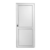 Puerta de aluminio blanco Linea Herrero reforzada 36 mm con revestimiento doble tubular