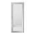 Puerta de aluminio blanco Linea Herrero reforzada 36 mm con revestimiento doble tubular - comprar online