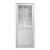 Puerta de aluminio blanco Linea Herrero reforzada 36 mm con revestimiento doble tubular en internet