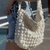 Bolso Playero Waffle Crema - comprar online