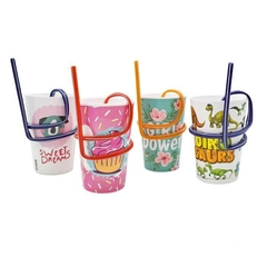 Vaso Plastico Infantil C/sorbete - comprar online