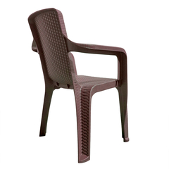 Sillon Simil Ratan Reforzado Chocolate - comprar online