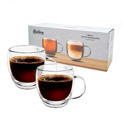 Set X2 Taza Doble Vidrio 150ml Hudson - comprar online