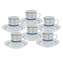 JUEGO CAFE x6 CERAMICA DECORADO - comprar online