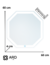 Octagonal LED Mirror 60 x 60 cm - ARD Glanz OctaGlow