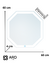 Octagonal LED Mirror 60 x 60 cm - ARD Glanz OctaGlow on internet