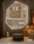 Led mirror ARD Glanz HeptaGlow size 78 x 60 cm dimmable light - ARD Espejos para cada espacio.