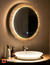 LED Mirror ARD Glanz Luminous Oak Round 60 cm. - buy online