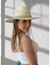 Sombrero de Palma Fina ARD Indiana Perlas Blancas Graffiti Dorado - comprar en línea