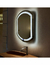 Oval LED Bathroom Mirror by ARD - 78 x 60 cm, Horizontal and Vertical