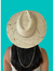 Sombrero de Palma Fina ARD Indiana Perlas Blancas Graffiti Dorado - tienda en línea