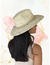 Sombrero de Palma Fina ARD Indiana Perlas Blancas Graffiti Dorado - comprar en línea