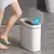 Lixo do sensor inteligente com tampa, impermeável, automático, lixeira touchle