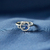 Imagem do anel de prata esterlina 925 para meninas