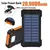 Grande capacidade Solar Power Bank, 200000mAh, portátil com colhedor, bússola,